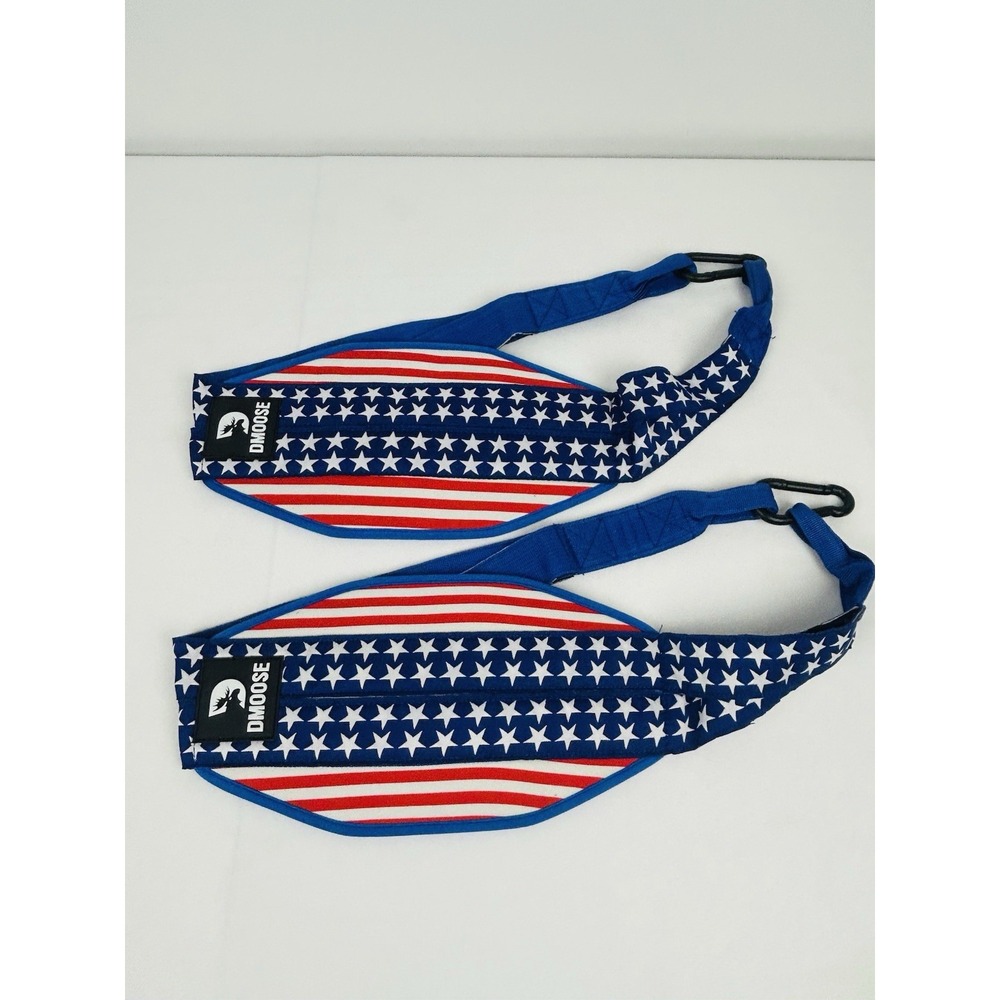 DMoose Fitness Hanging Ab Straps for Pull Up Bar & Core Strength Training Flag